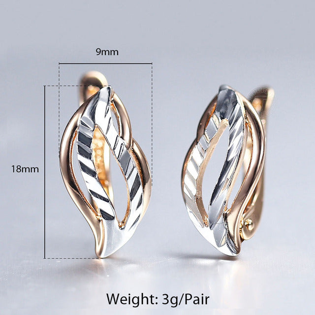 New Vintage Cut Flower Square Earrings