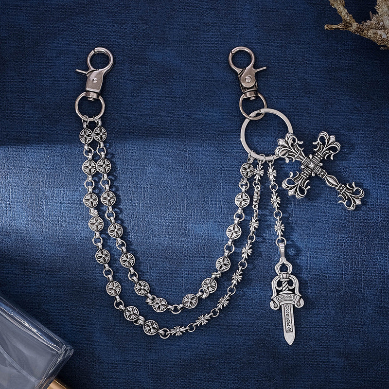 Cross Retro Style Double-layer Chain