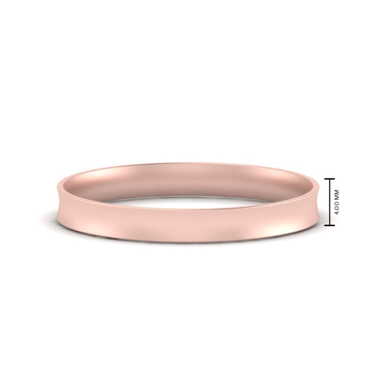 Comfort Fit Concave Mens Band