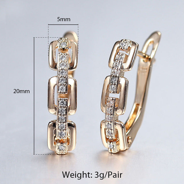 New Vintage Cut Flower Square Earrings