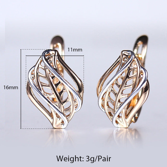New Vintage Cut Flower Square Earrings