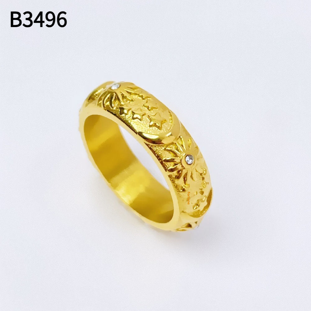 Embossed Sun Moon Bracelet Personality Titanium Steel Ring