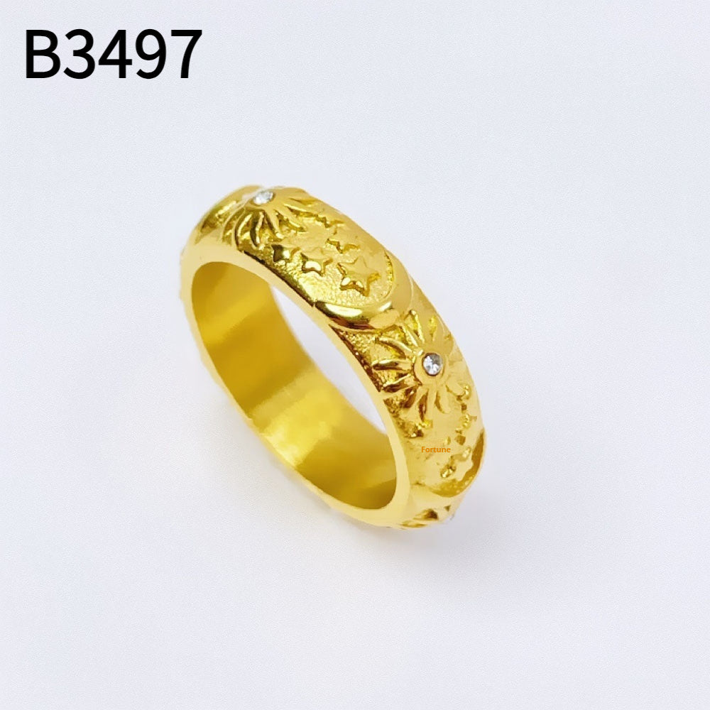 Embossed Sun Moon Bracelet Personality Titanium Steel Ring