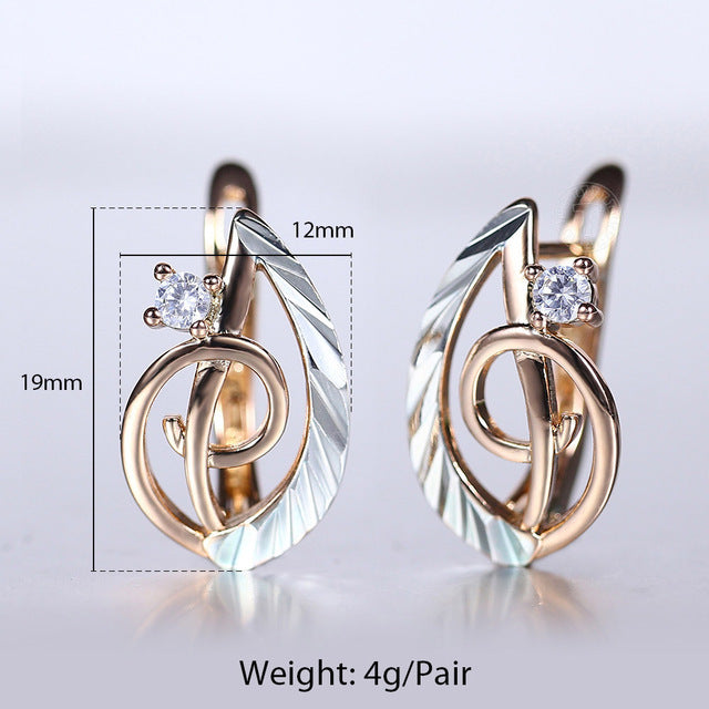New Vintage Cut Flower Square Earrings