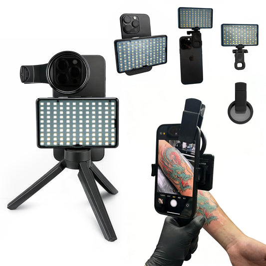 Professional Tattoo Photography Anti-3.0 Glare Kit 120 LED Beads(12W)Brighter and lighter