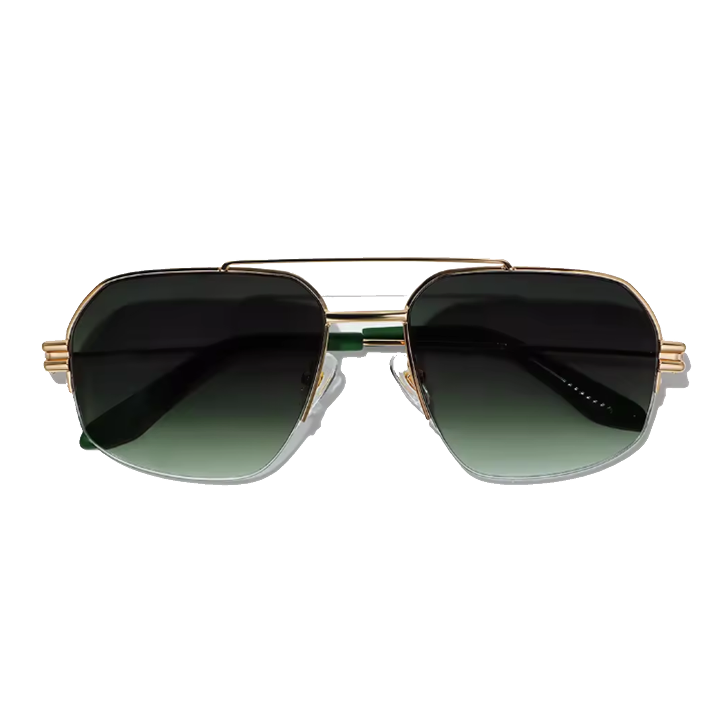 Charlie Sign 56mm Aviator Sunglasses | Green