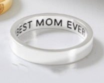 Fashionable Personalized Birthday Flower Ring