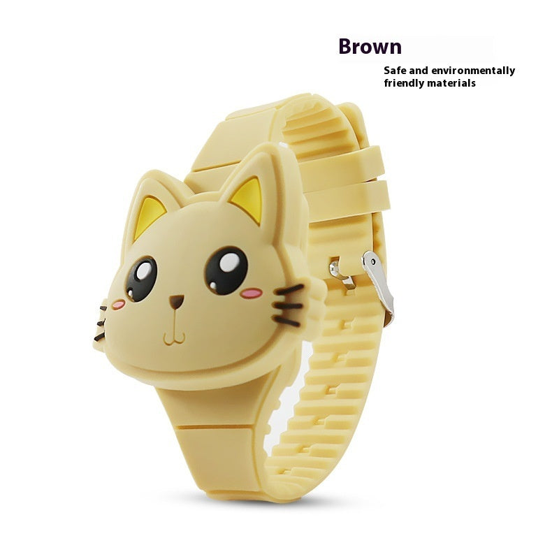 Epoxy LED Cartoon Children Watch
