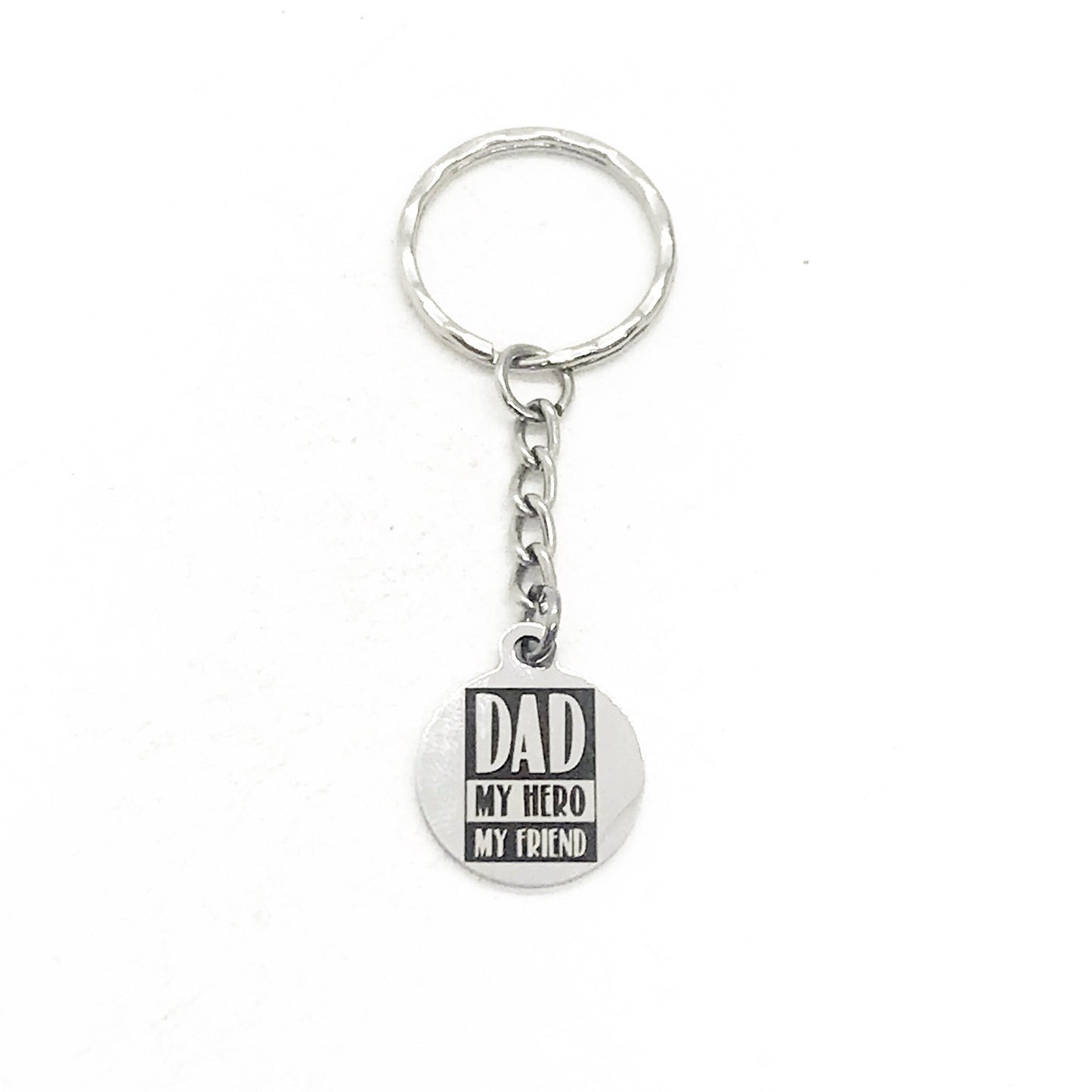 Fathers Day Gift, Dad My Hero My Friend Keychain, Dad Keychain, Dad Gift, Dad Birthday, New Dad Gift, Daddy Gift, Gift For Dad from Kids