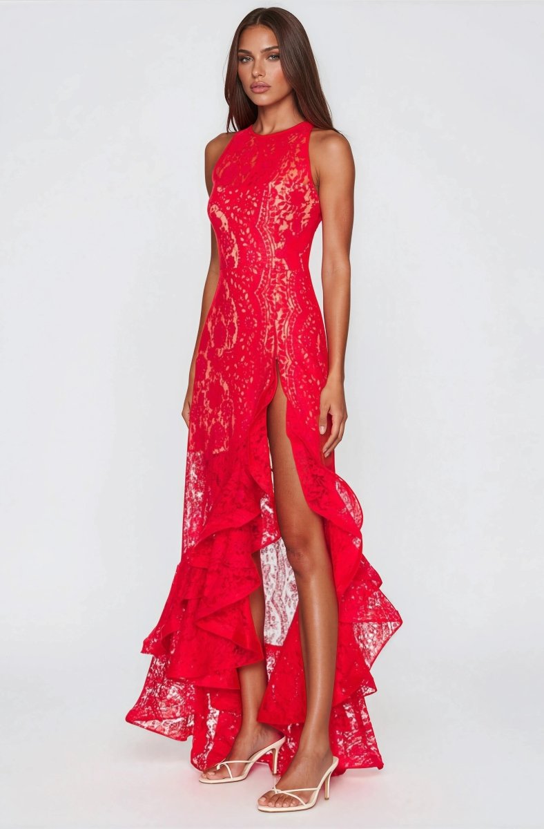 Sicilia Midi Dress – Red (Final Sale)