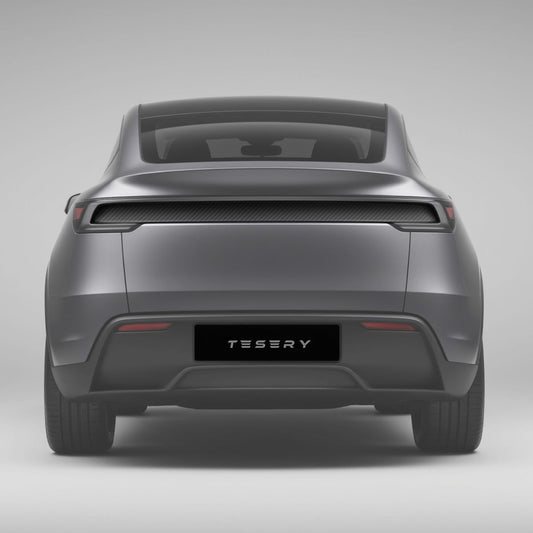 Trunk Tailgate Applique for Tesla Model Y Juniper - Real Dry Molded Carbon Fiber