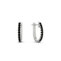 Round Cut 0.25 Ct Diamond Hoop Earrings