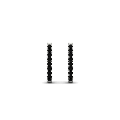 Round Cut 0.25 Ct Diamond Hoop Earrings