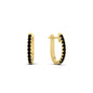 Round Cut 0.25 Ct Diamond Hoop Earrings