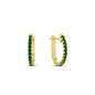 Round Cut 0.25 Ct Diamond Hoop Earrings