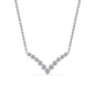 Round Graduated V-Necklace