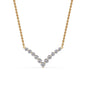 Round Graduated V-Necklace