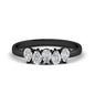 0.75 Carat 5 Stone Wedding Band Diamond Teardrop
