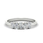 0.75 Carat 5 Stone Wedding Band Diamond Teardrop