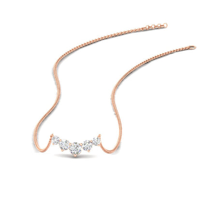 0.75 Carat Graduating Round Diamond Pendant
