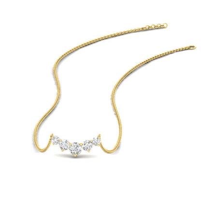 0.75 Carat Graduating Round Diamond Pendant