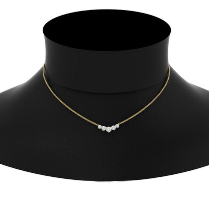 0.75 Carat Graduating Round Diamond Pendant