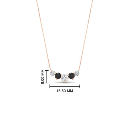 0.75 Carat Graduating Round Diamond Pendant