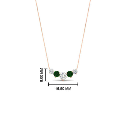 0.75 Carat Graduating Round Diamond Pendant