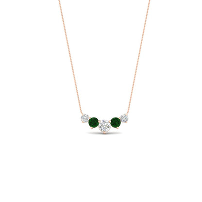 0.75 Carat Graduating Round Diamond Pendant