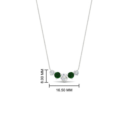 0.75 Carat Graduating Round Diamond Pendant