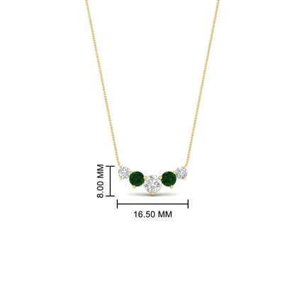 0.75 Carat Graduating Round Diamond Pendant