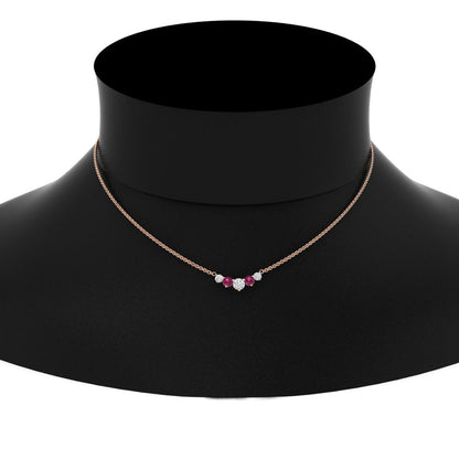 0.75 Carat Graduating Round Diamond Pendant