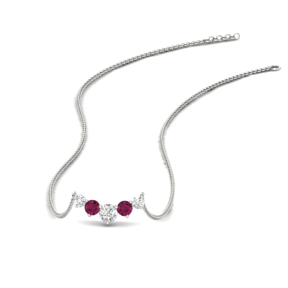 0.75 Carat Graduating Round Diamond Pendant