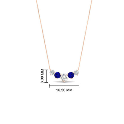 0.75 Carat Graduating Round Diamond Pendant