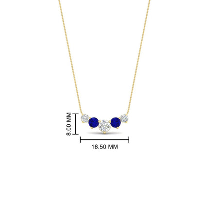0.75 Carat Graduating Round Diamond Pendant