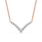 Round Graduated V-Necklace
