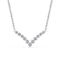 Round Graduated V-Necklace