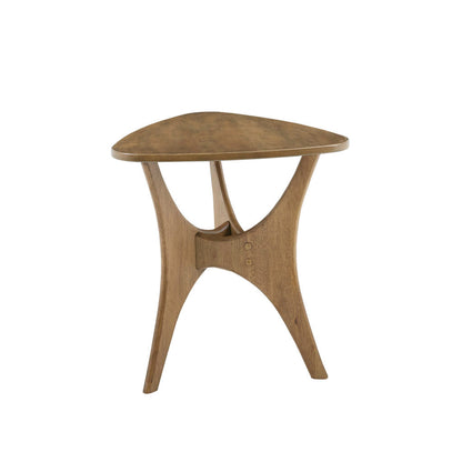 Triangle Wood Side Table