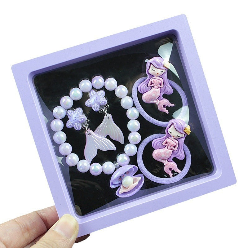 Girls' Pendant Cartoon Accessories Beaded Jewelry Bracelet