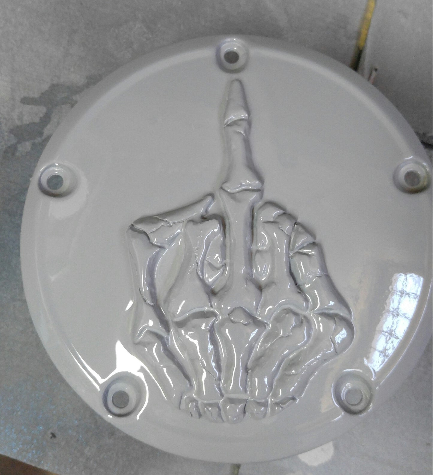 Middle Finger Harley Derby cover and points