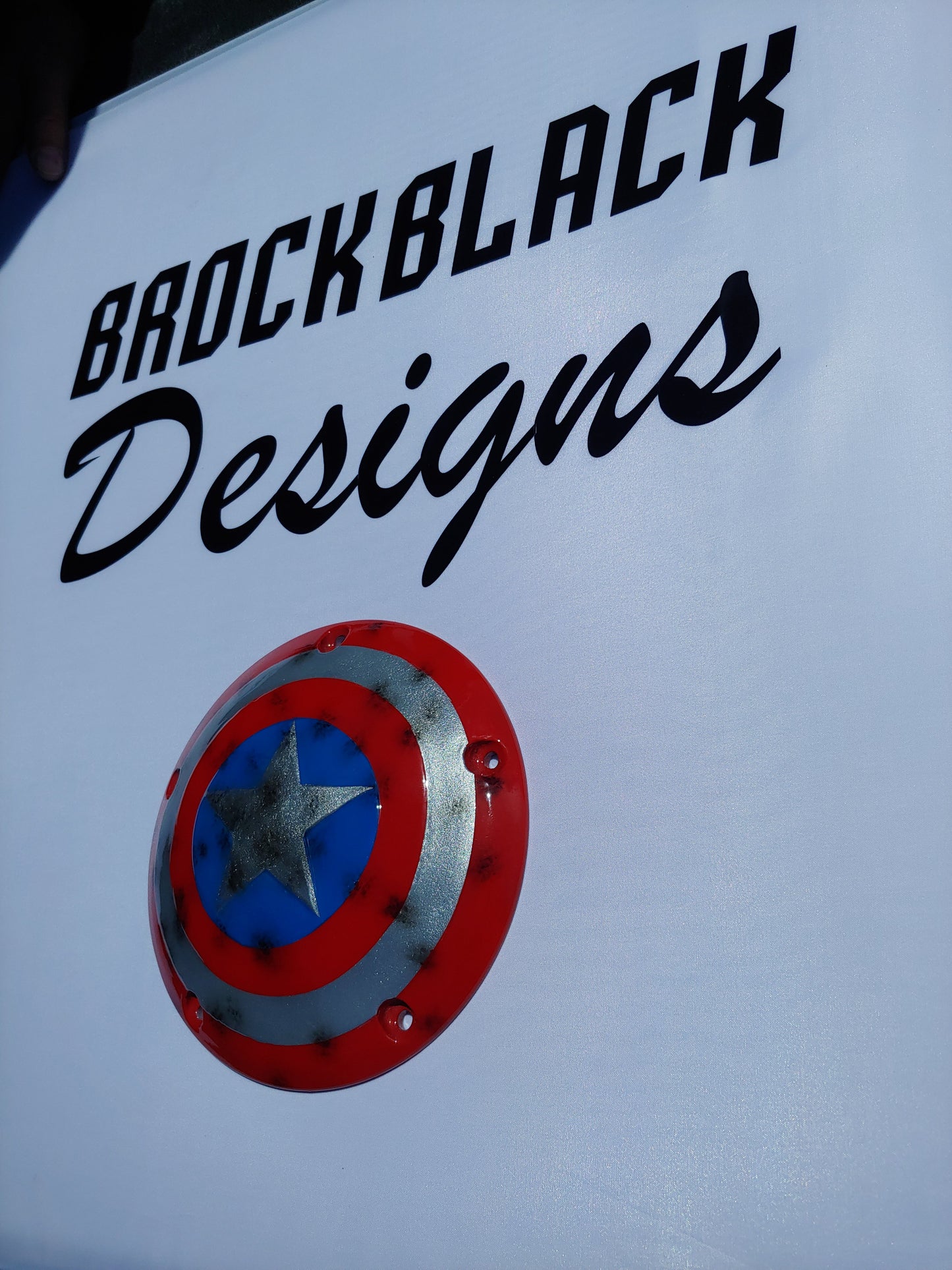 Captain America shield derby cover and points cover