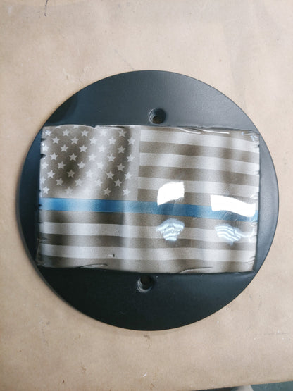 3D tattered thin blue line theme Victory/INDIAN primary Cover