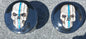 Custom Harley faux and fuel cap Thin Blue line skull