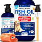 Omega 3 Fish Oil for Dogs 16 FL OZ Better Than Salmon Oil Skin and Coat Defense