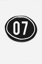 07 Race Plate Sticker