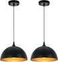 2 Farmhouse Dome Pendant Lights