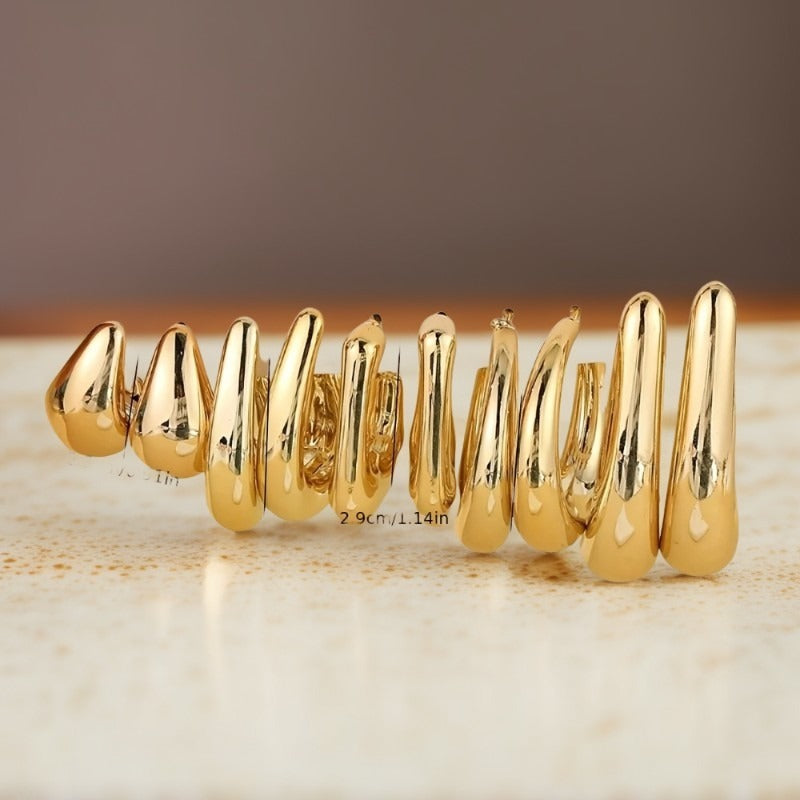 Women's Resin Geometric Combination Earrings