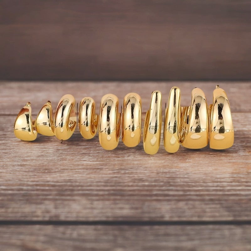 Women's Resin Geometric Combination Earrings