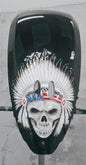 Indian 3D skull warbonnet theme console