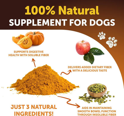 Pumpkin Powder for Dogs Digestive Support 16 OZ Fiber Supplement for